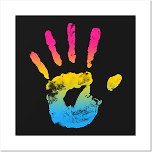 Pansexual Handprint Posters and Art